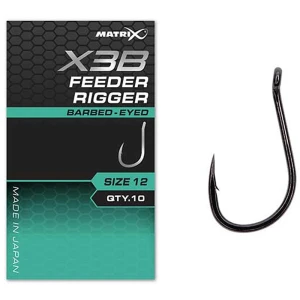 Carlige Feeder MATRIX X3B Feeder Rigger , Barbed, Nr.14, 10buc/pac Carlige Feeder MATRIX X3B Feeder Rigger , Barbed, Nr.14, 10buc/pac