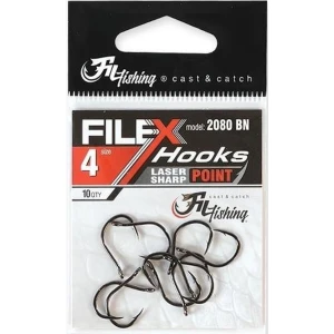 Carlige Filfishing 2080 Black Nickel Cu Ochet, Nr.10, 10buc/pac Carlige Filfishing 2080 Black Nickel Cu Ochet, Nr.10, 10buc/pac