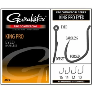 Carlige Gamakatsu Coars PRO-C King PRO Eyed, Nr.12, 10buc/pac Carlige Gamakatsu Coars PRO-C King PRO Eyed, Nr.12, 10buc/pac