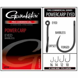 Carlige Gamakatsu Coars PRO-C Powercarp Eyed, Nr.12, 10buc/pac Carlige Gamakatsu Coars PRO-C Powercarp Eyed, Nr.12, 10buc/pac