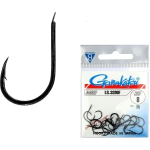 Carlige Gamakatsu LS-3310F, Black, nr.15, 25buc/plic Carlige Gamakatsu LS-3310F, Black, nr.15, 25buc/plic