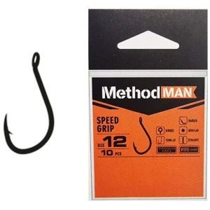 Carlige KONGER Methodman Speed Grip Titanium Grey, Nr.10, 10buc/pac