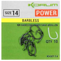 Carlige KORUM Xpert Power Hook Barbless Nr.12, 10buc/pac