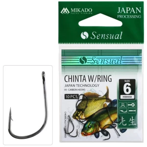 Carlige MIKADO Sensual Chinta W/Ring BN, Nr.14, 10buc/pac Carlige MIKADO Sensual Chinta W/Ring BN, Nr.14, 10buc/pac