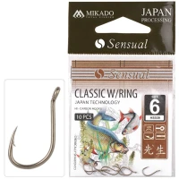 Carlige MIKADO Sensual Classic W/Ring LBR, Nr.14, 10buc/pac