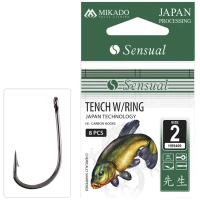 Carlige Mikado Sensual Tench W/ring Bn, Nr.10, 10buc/pac