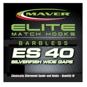 Carlige Maver Seria Elite ES40 Silverfish Wide Gape nr 22 Carlige Maver Seria Elite ES40 Silverfish Wide Gape nr 22