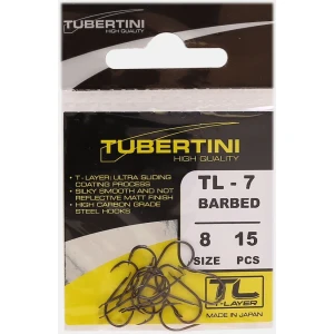 Carlige TUBERTINI Serie TL-7 Barbed, Nr.6, 15buc/pac Carlige TUBERTINI Serie TL-7 Barbed, Nr.6, 15buc/pac