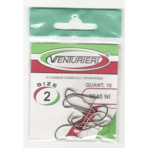 Carlige Venturieri Hooks 3040 NI, Nr.12, 10buc/pac
