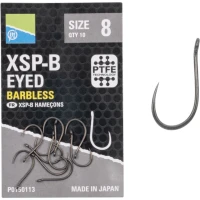Carlige cu Ochet PRESTON XSP-B Eyed, Fara Spin, Marime 14, 10buc/pac