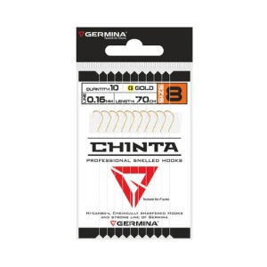 Carlige legate Germina Chinta Nr.6, 0.18mm, 10buc/plic