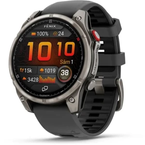 Ceas GARMIN Fenix 8 Pro Amoled Saphire Titan Curea Silicon Graphite / Black 47mm EMEA