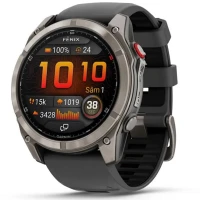 Ceas Garmin Fenix 8 Pro Amoled Saphire Titan Curea Silicon Graphite / Black 51mm Emea Ceas Garmin Fenix 8 Pro Amoled Saphire Titan Curea Silicon Graphite / Black 51mm Emea