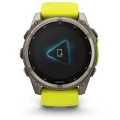 Ceas GARMIN Fenix 8 Sapphire Solar Yellow/Graphite Titanium, 51mm EMEA Ceas GARMIN Fenix 8 Sapphire Solar Yellow/Graphite Titanium, 51mm EMEA