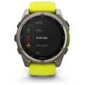 Ceas GARMIN Fenix 8 Sapphire Solar Yellow/Graphite Titanium, 51mm EMEA