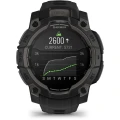 Ceas GARMIN Instinct 3 Amoled Black, Curea Neagra, 45mm