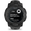 Ceas GARMIN Instinct 3 Solar Black Tactical Edition, 45mm, Curea Neagra