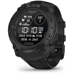 Ceas GARMIN Instinct 3 Solar Black Tactical Edition, 50mm, Curea Neagra