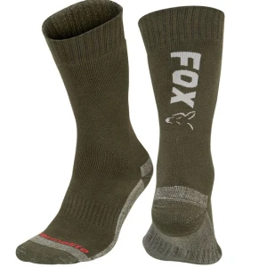 Ciorapi Fox GREEN/SILVER THERMOLITE LONG Marime 44-47