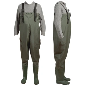 Cizme Piept ZEBCO PVC Wader Green, Marime 46-47