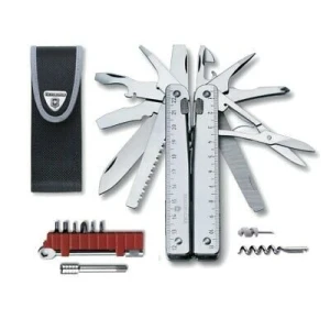 Patent Multifunctional Victorinox SwissTool X cu Clichet, Teaca Nylon - 3.0339.N