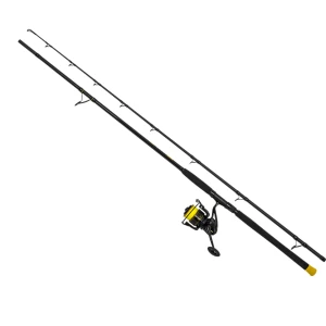 Combo BLACK CAT Hard Core Combo Bank Rod 3.0m, 600g, 2seg + Black Passion FD 80 Reel + Fir Textil