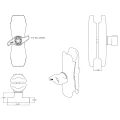 Brat RAM Mounts Double Socket Arm - D Size Medium Brat RAM Mounts Double Socket Arm - D Size Medium