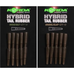 TUB CONIC KORDA HYBRID TAIL RUBBER 10BUC/PLIC Gravel/Clay