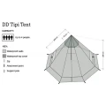 Cort 3-4 Persoane DD Hammocks Tipi Olive Green
