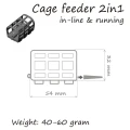 Momitor Orange Cage Feeder 2in1 InLine DF86010 60gr Bulk Momitor Orange Cage Feeder 2in1 InLine DF86010 60gr Bulk