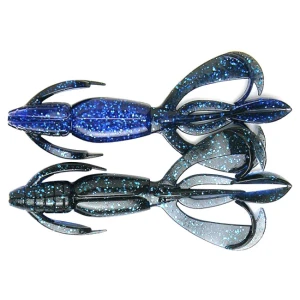 Creatura Keitech Crazy Flapper, Black Blue 413, 9.1cm, 7buc/plic