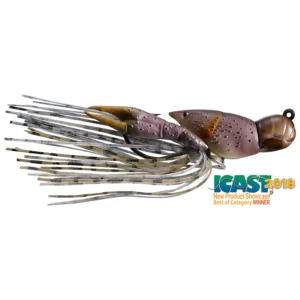 Creatura Live Target Hollow Crawfish Jig, Grey/ Brown, 4.5cm, 14g