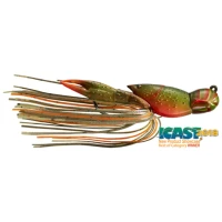 Creatura Live Target Hollow Crawfish Jig, Olive / Orange, 4.5cm, 14g Creatura Live Target Hollow Crawfish Jig, Olive / Orange, 4.5cm, 14g