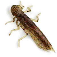 Creatura Fishup Dragonfly, 2cm, Green Pumpkin Red & Black, 12buc/pac