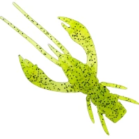 Creatura FISHUP Real Craw, 5cm, Chartreuse Black, 7buc/pac