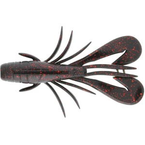 Creatura Sakura Zarigani Craw, 112 Black Red Glitter, 78mm, 6.3g, 6buc/pac Creatura Sakura Zarigani Craw, 112 Black Red Glitter, 78mm, 6.3g, 6buc/pac