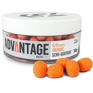 Dumbell Daiwa Critic Echilibrat Advantage Semi Buoyant 6/8mm Ciocolata Portocaliu 30g/borcan Dumbell Daiwa Critic Echilibrat Advantage Semi Buoyant 6/8mm Ciocolata Portocaliu 30g/borcan