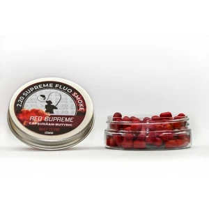 Wafter 220Baits Supreme Fluo 10 mm visiniu Capsuni & N-Butyric