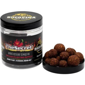 Boilies Critic Echilibrat BUCOVINA BAITS The Secret, Frankfurter Spicy, 16/20mm, 120g
