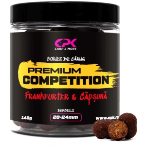 Boilies De Carlig CPK Premium Competition Dumbells, Frankfurter-Capsuna, 20-24mm, 140g Boilies De Carlig CPK Premium Competition Dumbells, Frankfurter-Capsuna, 20-24mm, 140g