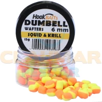 Critic Echilibrat Hook Baits Dumbell Wafters, Squid & Krill, 6mm, 15ml
