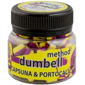 Method Dumbell Carp Baits Addicted, Capsuna Portocala, 6mm Method Dumbell Carp Baits Addicted, Capsuna Portocala, 6mm