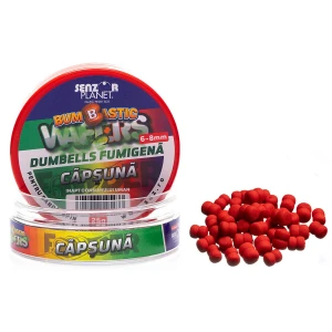 Wafter SENZOR Bumbastic Dumbells Pentru Banda Fumigena, Capsuna, 6-8mm, 25g Wafter SENZOR Bumbastic Dumbells Pentru Banda Fumigena, Capsuna, 6-8mm, 25g