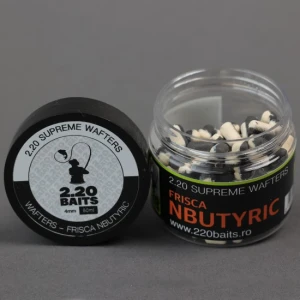 Wafters 2.20 Baits Supreme, Alb - Negru, Frisca & N-Butyric, 4mm, 50ml