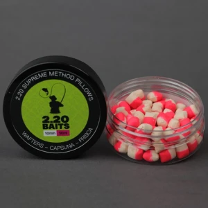 Wafters 2.20 Baits Supreme Pernute, Alb - Roz, Capsuna & Frisca, 10mm, 50ml