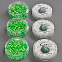 Wafters Addicted Carp Baits Clams Tiger Nuts Porumb, Verde & Verde Pal, 5mm, 25g