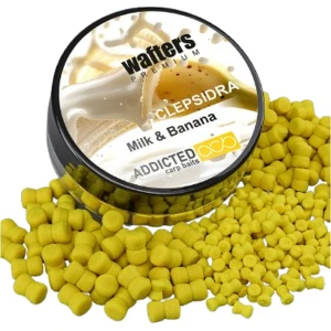 Wafters ADDICTED CARP BAITS Clepsidra Premium, Milk Banana, 8mm, 40ml