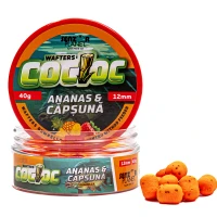 Wafters Dumbells SENZOR Cocioc, Ananas si Capsuna, 12mm, 40g