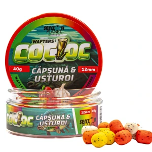 Wafters Dumbells SENZOR Cocioc, Capsuna si Usturoi, 12mm, 40g