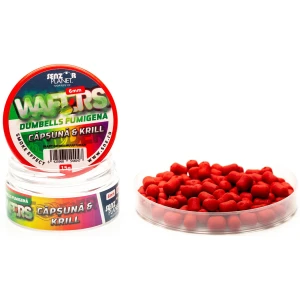 Wafters Dumbells Senzor Fumigena, Capsuna&Krill, 6mm, 15g Wafters Dumbells Senzor Fumigena, Capsuna&Krill, 6mm, 15g